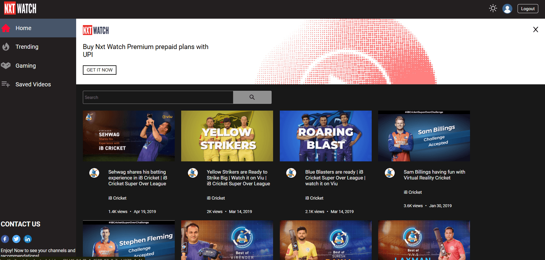 YouTube Clone preview
